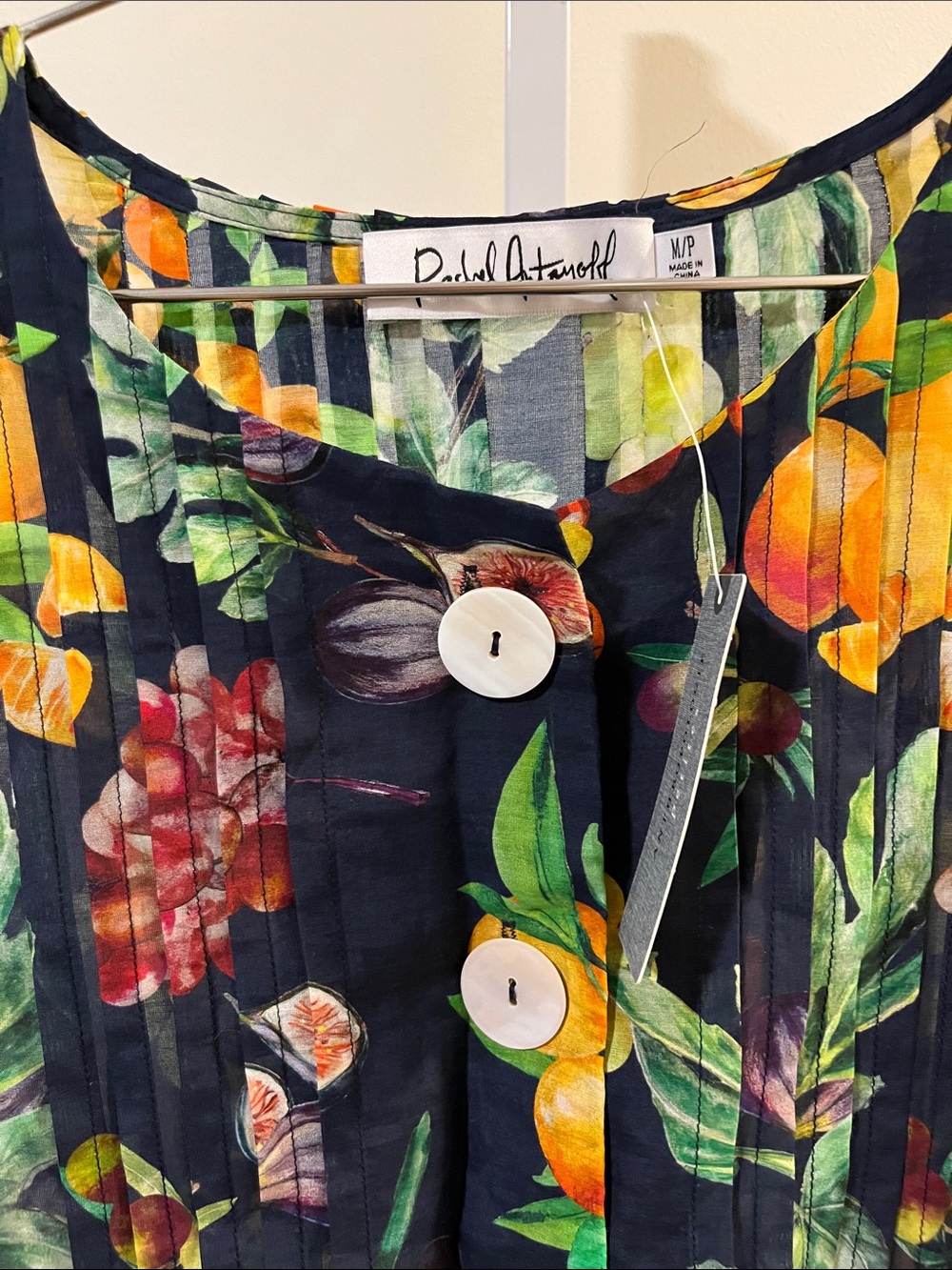 Rachel Antonoff Fruit Print Babydoll Dress NWT - Picture 3 of 5